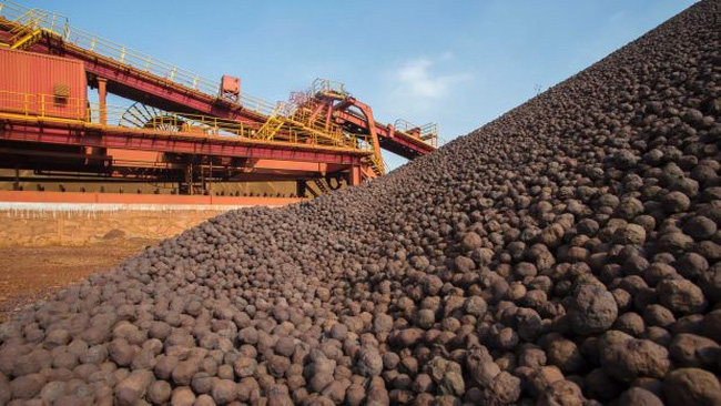 Giá quặng sắt giao kỳ hạn Trung Quốc giảm xuống mức thấp nhất hơn 3 tháng vào hôm qua